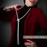 Long Freshwater Pearl Necklace 1005FW4