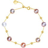 6.5-7mm Multi-Color Freshwater Pearl Barcelet in AAAA Quality YongStrio 5001FM