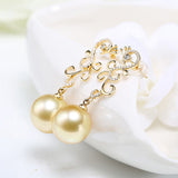 Golden South Sea Pearl Earrings 3533SG3