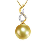 Made To Order 10.0-10.5mm Golden South Sea Pearl Pendant in AAA Quality YongStrio 2519SG