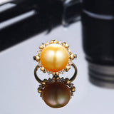 Golden South Sea Pearl Ring 4509SG2