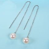 18K Gold 6-6.5mm Japanese Akoya Pearl Earrings in AAA Quality YongStrio 3502AW