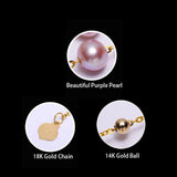 Purple Freshwater Pearl Baracelet 5014FY2