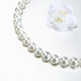 18K Gold 10-12mm White South Sea Pearl Necklace in AAA Quality