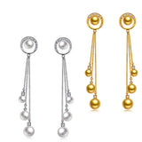 5-7.5mm Japanese Akoya Pearl Earrings in AAA Quality YongStrio 3501AM