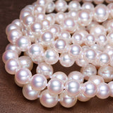 14K Gold 8-8.5mm Akoya Pearl Necklace in AAA Quality 18 Inch Princess Length