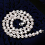 14K Gold 8-8.5mm Akoya Pearl Necklace in AAA Quality 18 Inch Princess Length