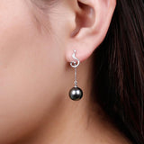 pearl earrings Y3005TB1