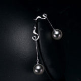 pearl earrings Y3005TB4