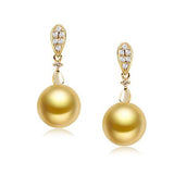 Golden South Sea Pearl Earrings Y3012SG3